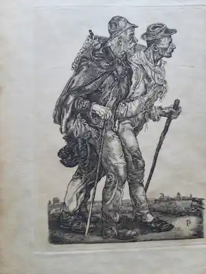 Pieter Dupont - Kopergravure, Landlooperij verkauft für € 25!