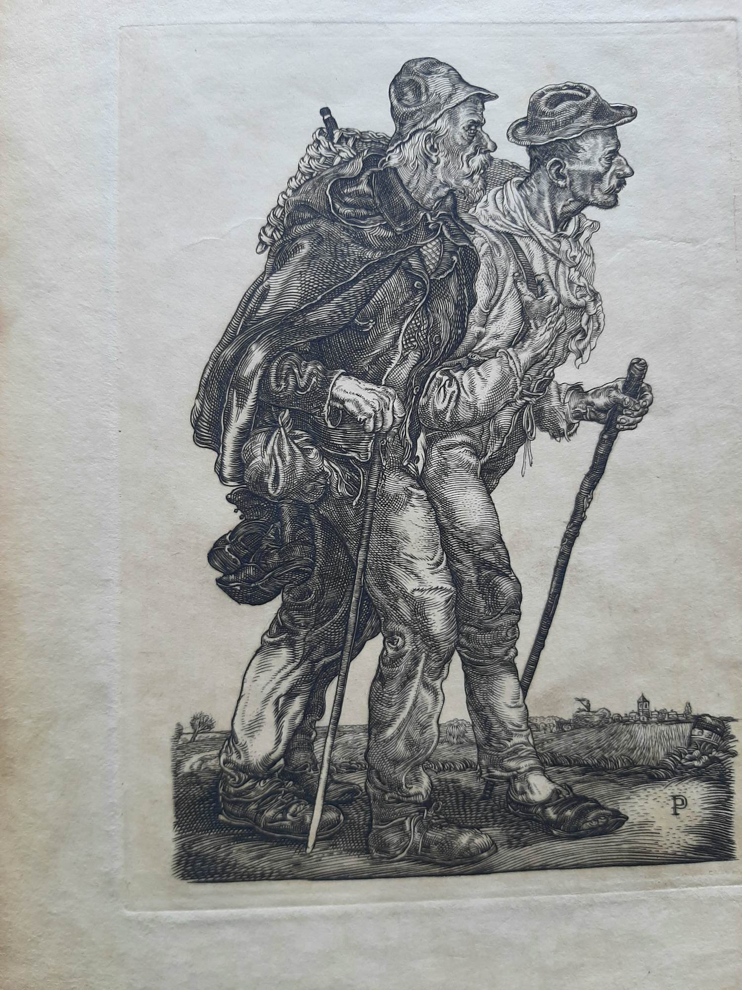 Pieter Dupont - Kopergravure, Landlooperij kopen? Bied vanaf 20!