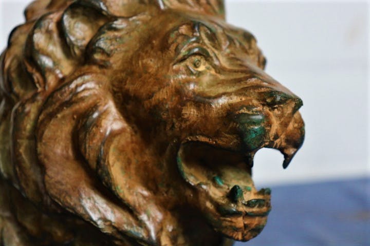 Pierre Chenet - bronzen leeuw kopen? Bied vanaf 350!