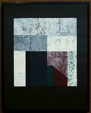 Henri Plaat - Geometrisch abstracte compositie, gemengde techniek (ingelijst) kopen? Bied vanaf 1!