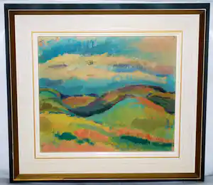 Else van der Feer Lader-Lohmann - Duinen bij Castricum - olieverfschilderij - gratis verzending verkauft für € 375!