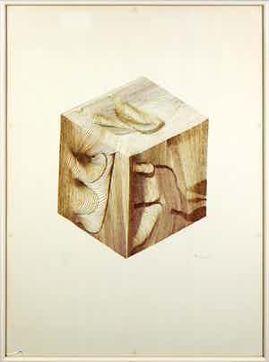 Pol Bury - Litho, Zonder titel - Ingelijst verkocht voor € 80!