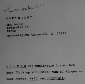 Nico Koster - Foto: Lucebert kopen? Bied vanaf 99!