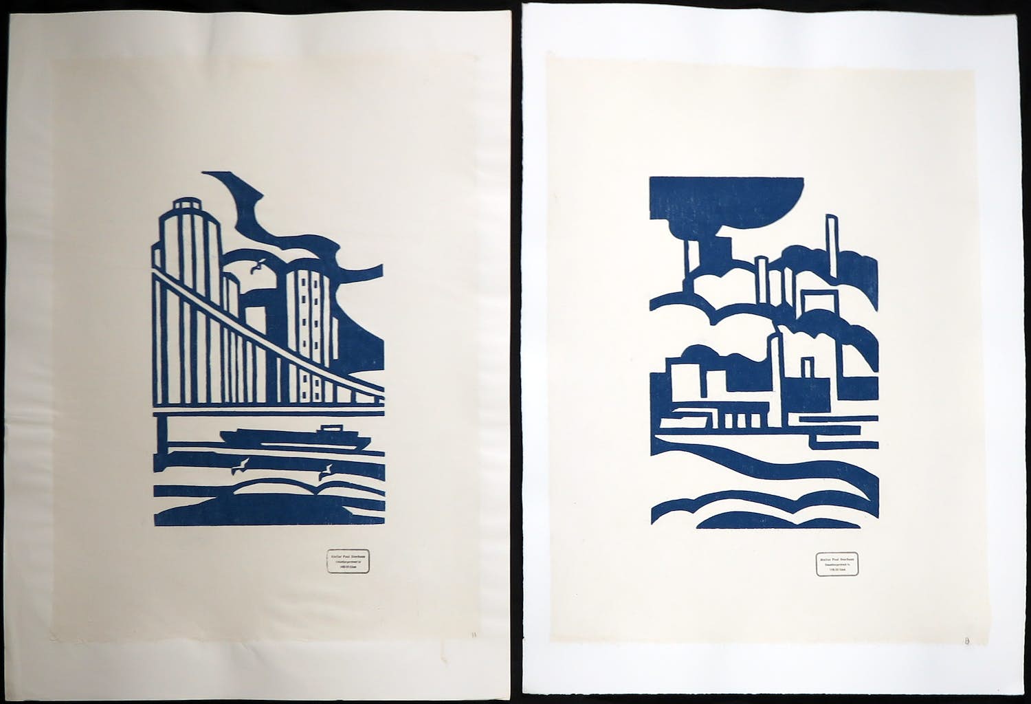 Paul Overhaus - Lot van twee houtsnede, zonder titel kopen? Bied vanaf 1!