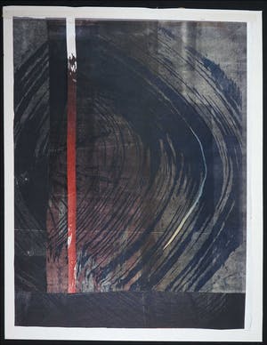 Fred de Jong - Collage op Japans papier, Zonder titel kopen? Bied vanaf 1!