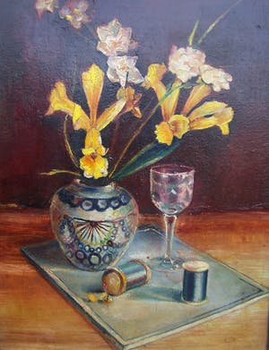 Niet of onleesbaar gesigneerd - Stilleven kopen? Bied vanaf 10!