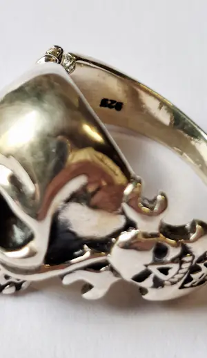 nieuwe mooie Keith Richards Skull herenring, kopen? Bied vanaf 65!