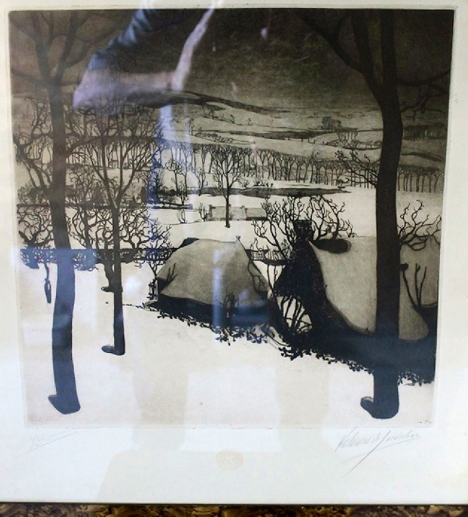 Joan Coomans - winterlandschap naar V. De Saedeleer (c9a) verkocht voor € 195!