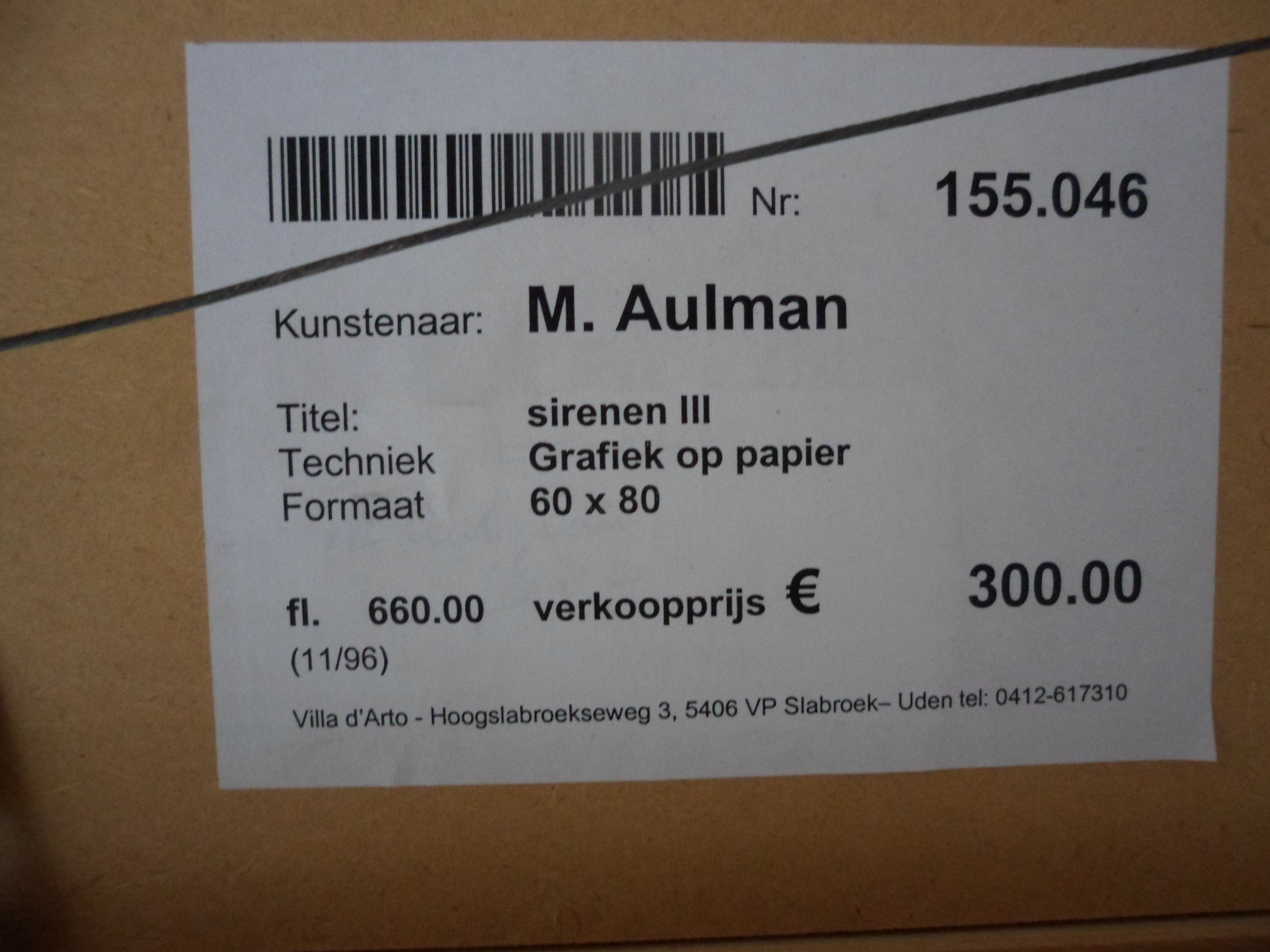 Marianne Aulman - Litho, titel: Sirenen III kopen? Bied vanaf 30!