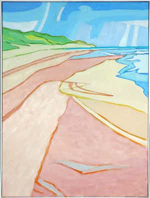 Paul Overhaus - Olieverf op doek, Duinenvrij - Ingelijst verkocht voor € 100!