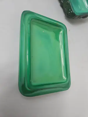 Curt Schlevogt - Ingrid Heinrich Hoffmann Malachiet glazen doos met deksel kopen? Bied vanaf 50!