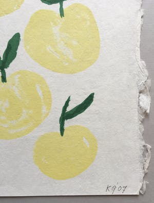 Klaas Gubbels - litho op handgeschept papier 'Appels' - 2007 kopen? Bied vanaf 145!