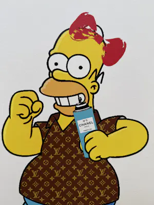 Death NYC - handgesigneerde zeefdruk | 'Homer Simpson/Chanel No.5' | 2012 kopen? Bied vanaf 70!
