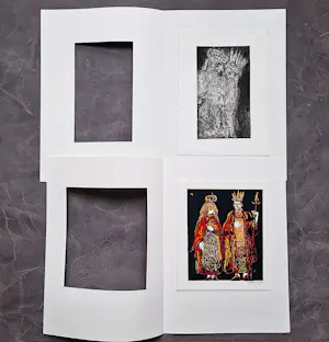 Jan Mensinga - twee typische JM kleuren lithografieen "Koningspaar en koningen" gesigneerd kopen? Bied vanaf 46!