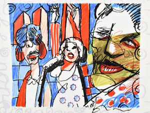 Herman Brood - Kleurenzeefdruk ---DE ZANGER Handgesigneerd kopen? Bied vanaf 265!