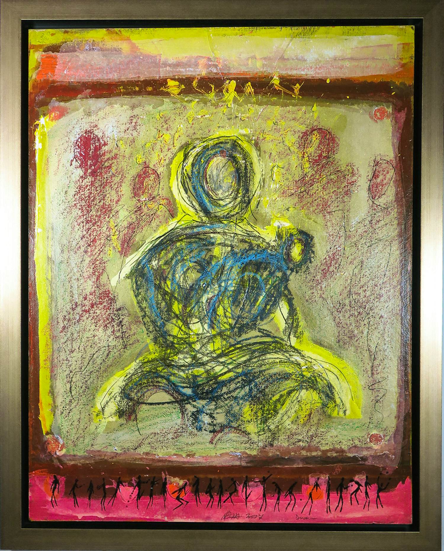 Ad Arma - Handbewerkte zeefdruk op board, Uit de serie 'India' nr. 60 kopen? Bied vanaf 70!