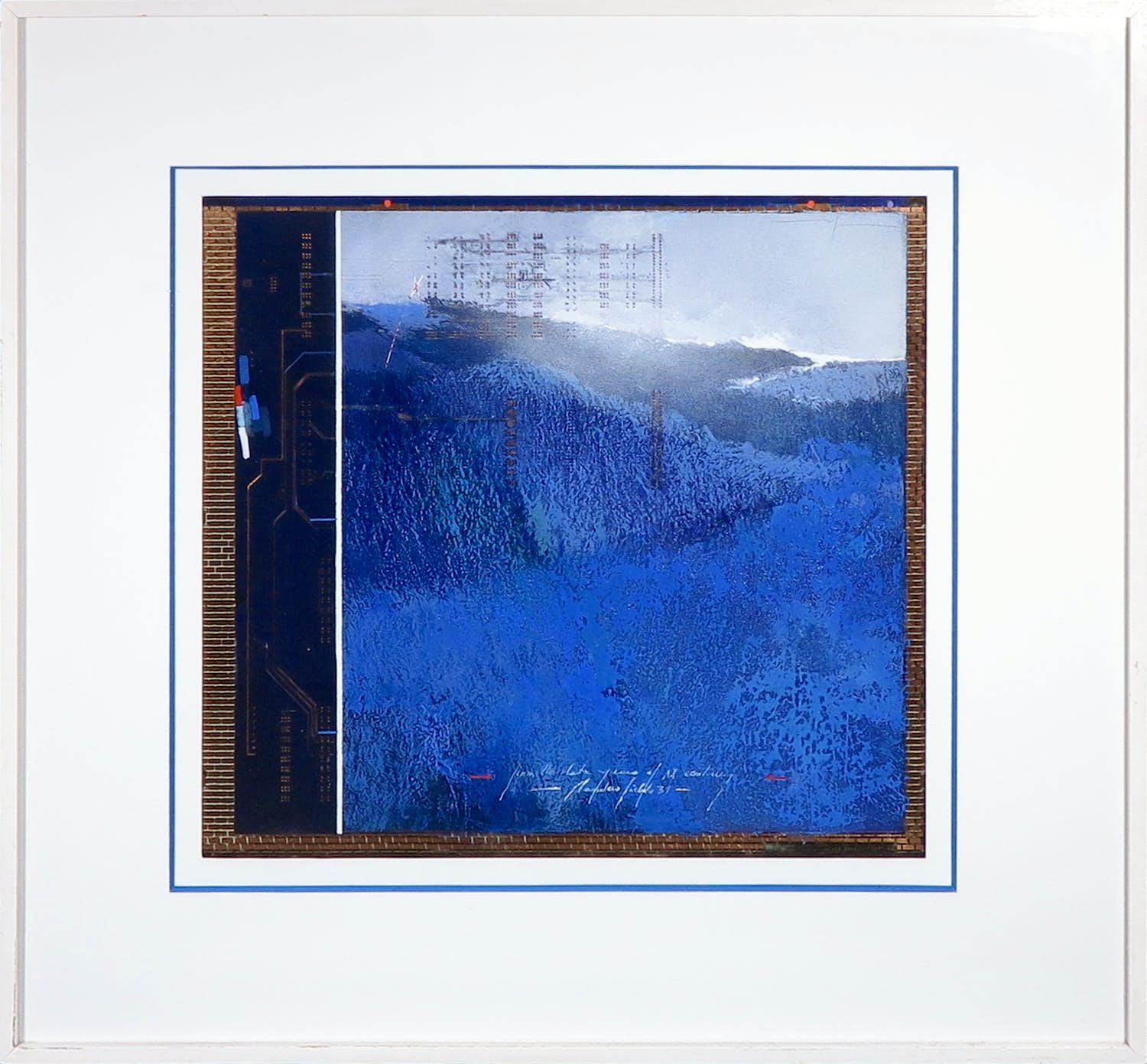 Martin R. Baeyens - Gemengde techniek, Flanders fieIs 34 - Ingelijst verkocht voor € 50!