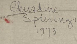 Christine Spierings - Olieverf op doek, z.t. Liggend naakt (Groot) kopen? Bied vanaf 1!