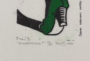 Niet of onleesbaar gesigneerd - Houtsnede, Silkstockings? kopen? Bied vanaf 10!