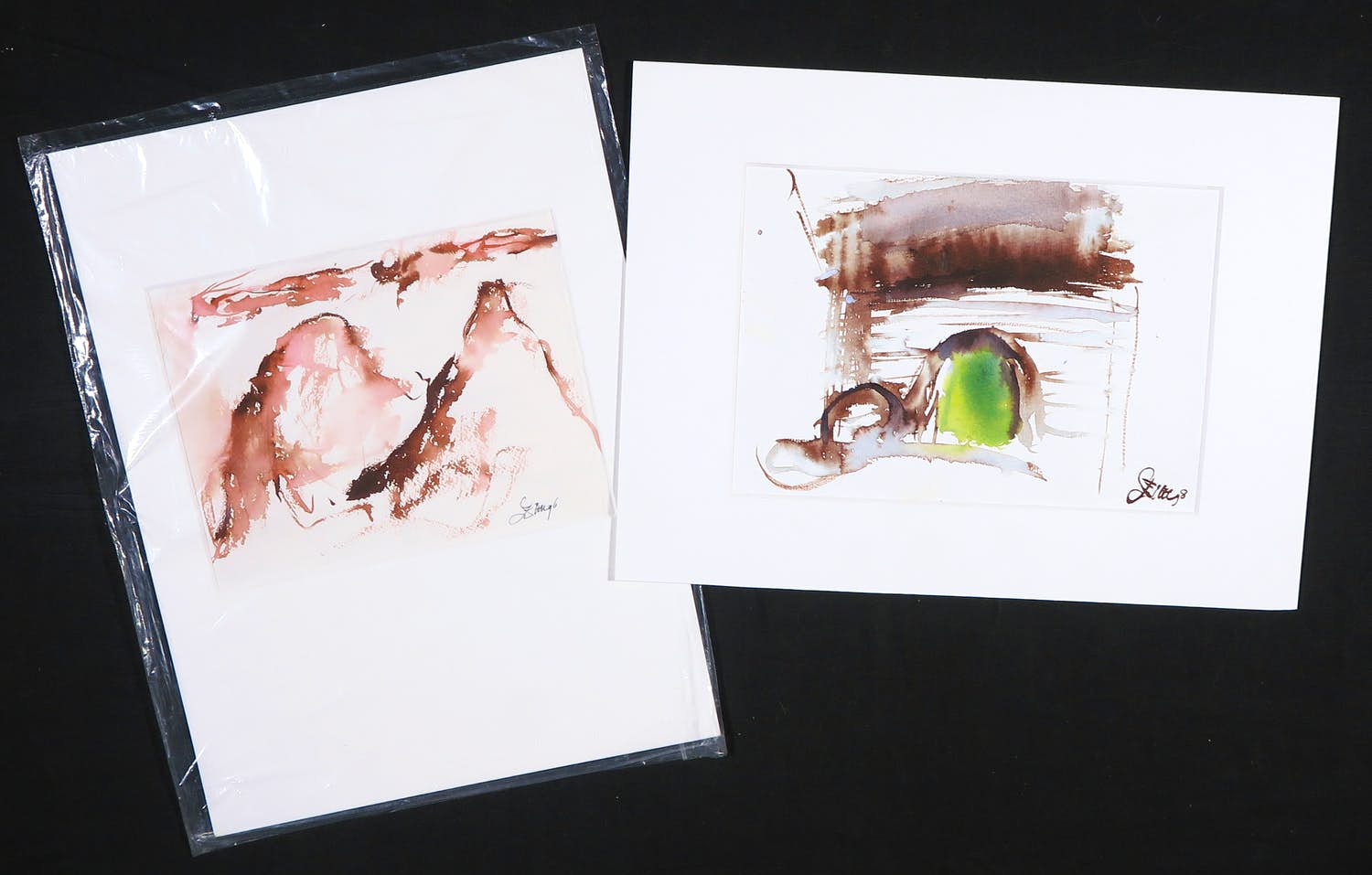 Franscz Witte - Lot van twee aquarellen kopen? Bied vanaf 1!