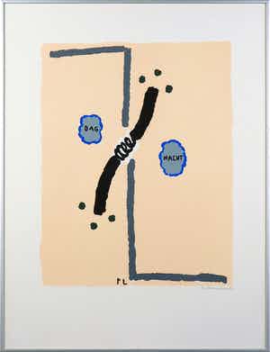 Reinier Lucassen - Litho, Dag nacht - Ingelijst verkocht voor € 100!