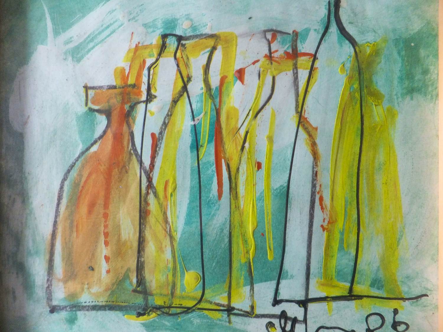 Leo de Jong - stilleven met flessen kopen? Bied vanaf 50!