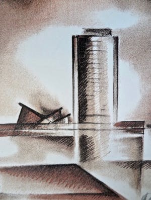 Jeroen Henneman - Westeinderplas met Zeilschepen en Watertoren - Litho - Kleine oplage kopen? Bied vanaf 10!