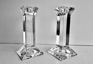 Villeroy en Boch - Set van 2 design Kandelaars - loodkristal - Gratis Verzending binnen Nederland kopen? Bied vanaf 50!