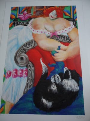 Engelien Kooy - Zeefdruk. Titel, Onbekend. kopen? Bied vanaf 30!