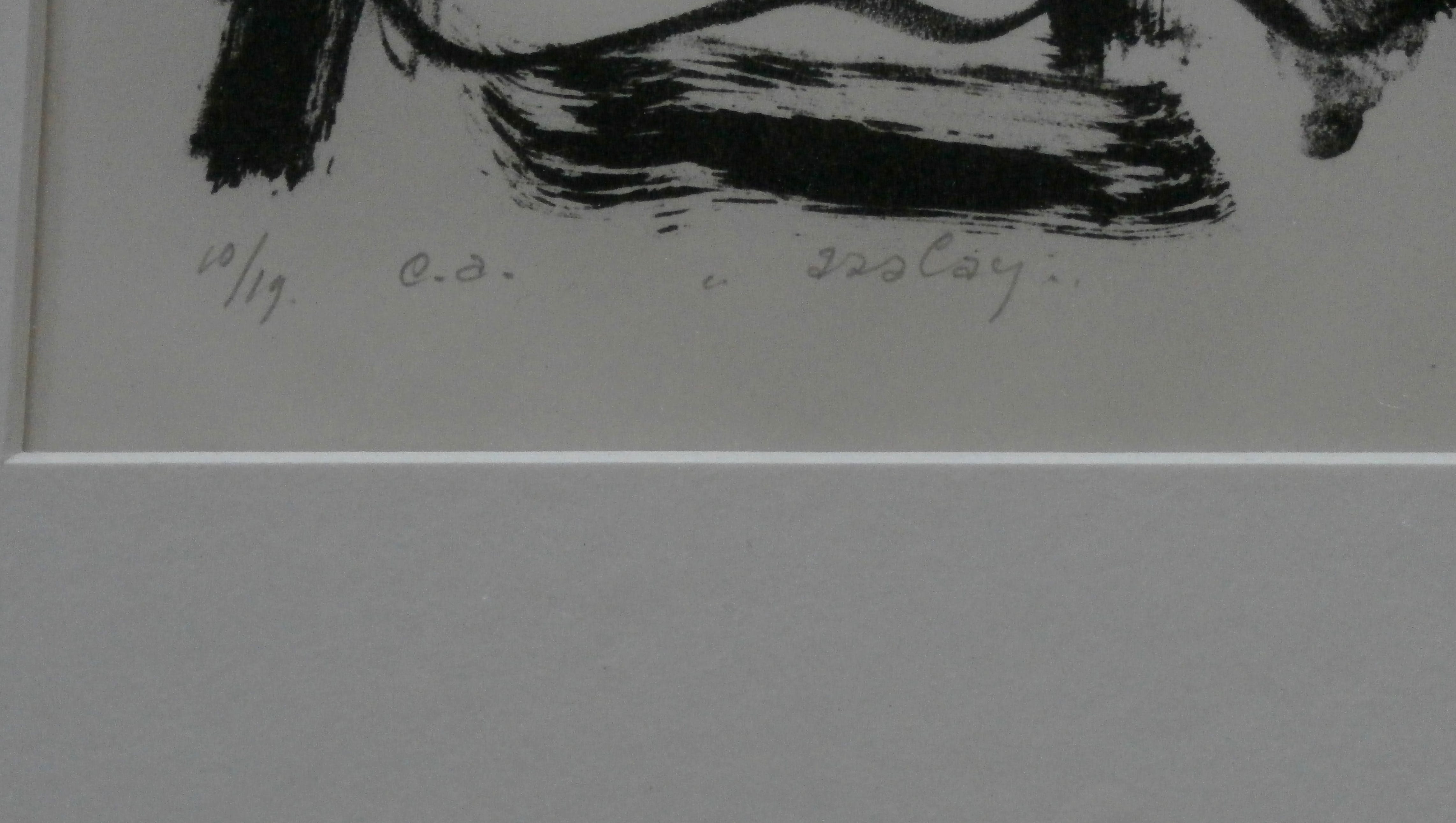 Werner Moonen -  ingelijste litho - 1988 kopen? Bied vanaf 49!