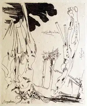 Horst Janssen - Vorgetäuschtes Wissen - nachlasssigniert von Lamme Janssen verkauft für € 80!