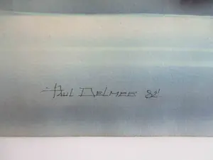 Paul Delmee - Aquarel van een landschap in de nacht kopen? Bied vanaf 20!