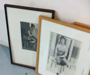 Janus Nuiten - Lot van 6 werken op papier, Vrouwfiguren kopen? Bied vanaf 75!