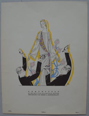 Niet of onleesbaar gesigneerd - 5 pochoirs uit 'STYL' 1922/1923 kopen? Bied vanaf 1!