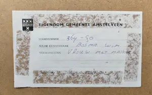 Wim Bosma - Vrouw met masker. Afrikaanse sfeer. kopen? Bied vanaf 399!