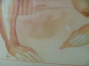 Niet of onleesbaar gesigneerd - aquarel van naakte vrouw - geparagrafeerd WB kopen? Bied vanaf 1!