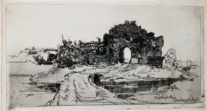 Leendert van der Vlist - Oude Stadspoort - ets vendu pour 50€ !