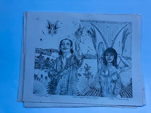Peter Demaree - Map: Dark Lady met vier litho's kopen? Bied vanaf 55!