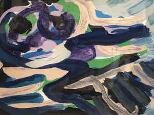 Karel Appel - titel onbekend maar met lijst verkocht voor € 795!