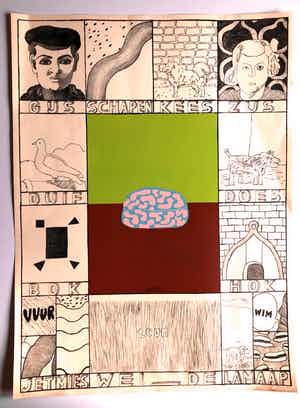 Reinier Lucassen - Aap, Noot, Mies - Litho verkocht voor € 60!