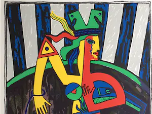 Cecile de Bruijn - Le chien Mexicain | zeefdruk - ingelijst kopen? Bied vanaf 65!