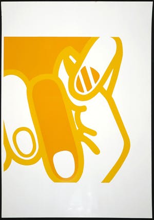 Marte Roling - Zeefdruk, Handen 27 E (Groot) kopen? Bied vanaf 1!