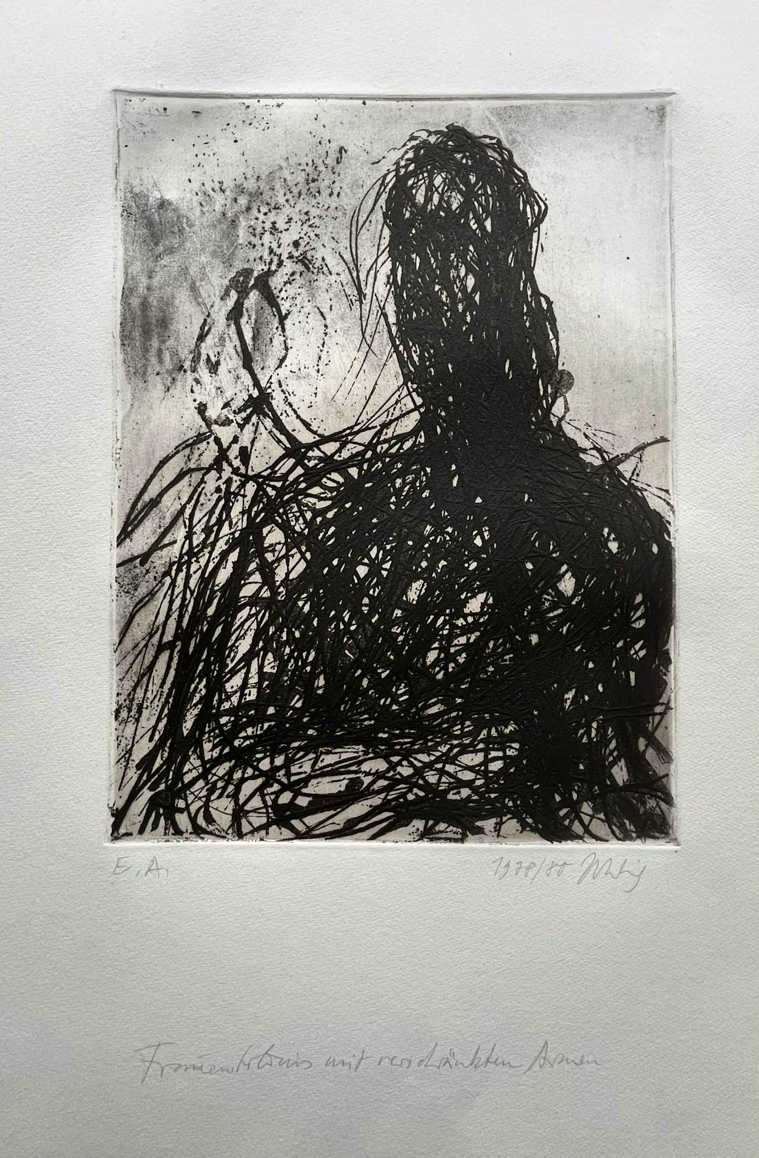 Max Uhlig - Mooie ets - gesigneerd, getiteld, gedateerd en genummerd - 78/80 kopen? Bied vanaf 95!