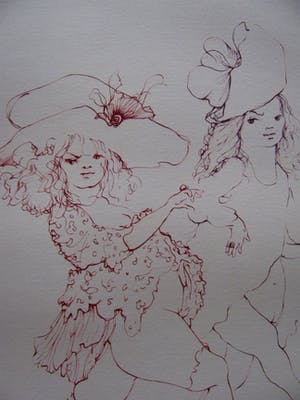 Leonor Fini - DEUX FILLES en COLERE kopen? Bied vanaf 80!