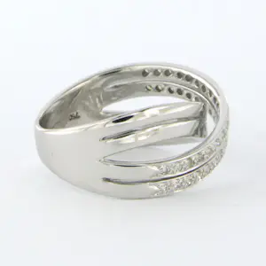 18k gouden ring met single geslepen diamanten tot. circa 0.19ct - F/G - VS/SI kopen? Bied vanaf 850!