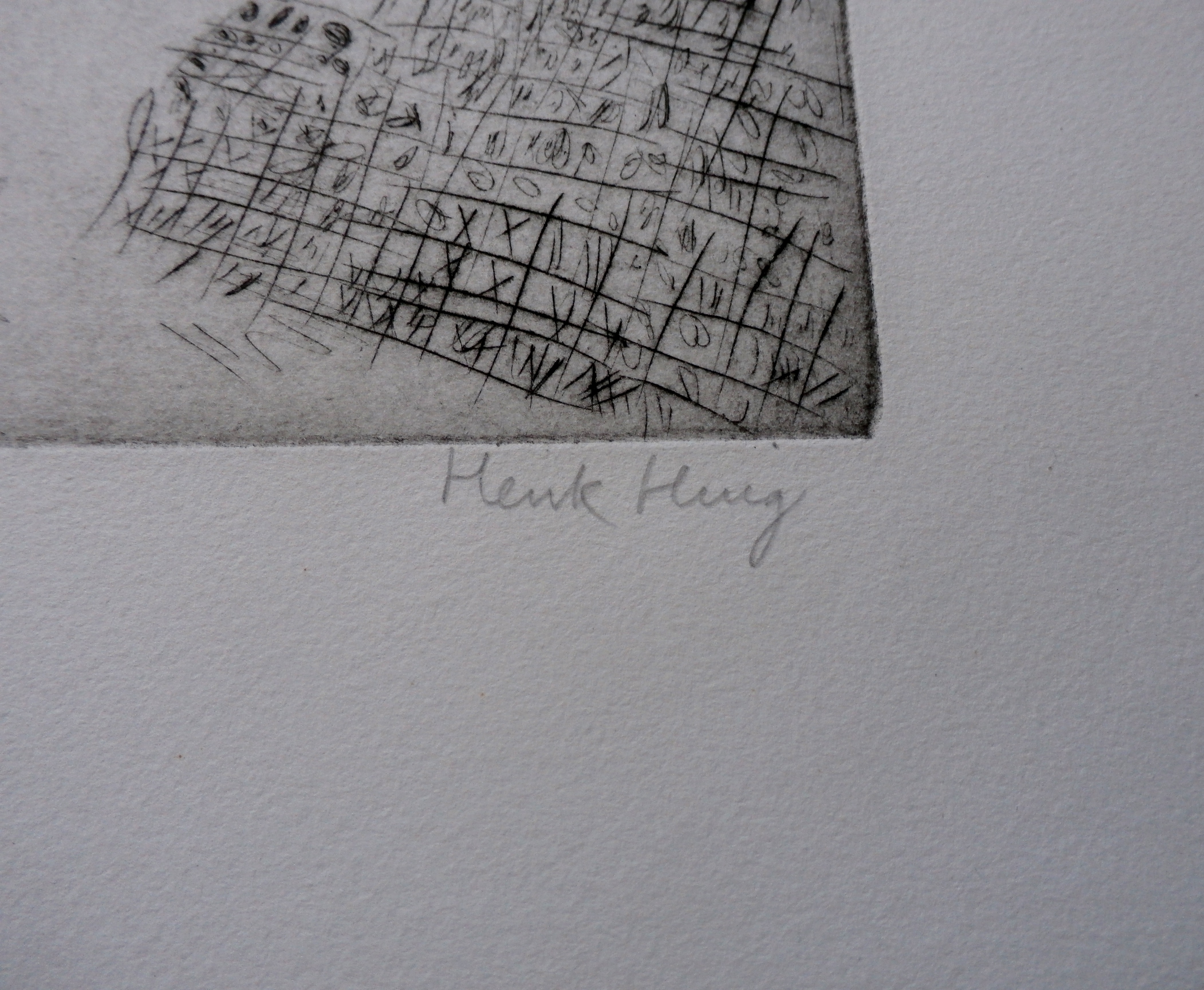 Henk Huig - ets: weg naar ... kopen? Bied vanaf 35!