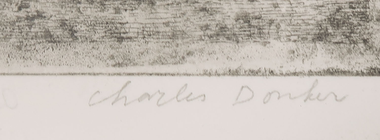 Charles Donker - Ets, Wintertaling - Ingelijst kopen? Bied vanaf 120!