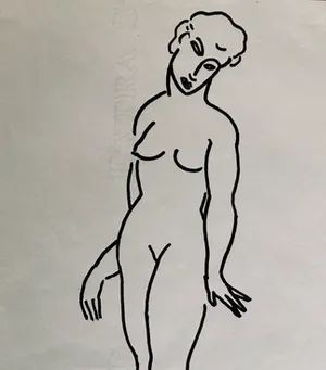 Bruneau - Naakt portret kopen? Bied vanaf 90!