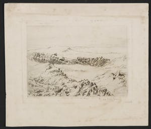 Rodolphe De Saegher - Ets, Duinlandschap kopen? Bied vanaf 1!