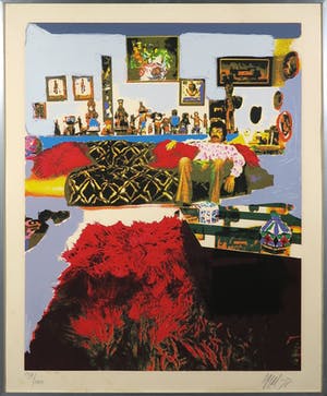 Karel Appel - Zeefdruk, Appel thuis - Ingelijst kopen? Bied vanaf 1!